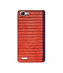 Amazon Brand - Solimo Designer Red and Purple Brick 3D Printed Hard Back Case Mobile Cover for Vivo V1