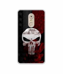 Amazon Brand - Solimo Designer Punisher Skull UV Printed Soft Back Case Mobile Cover for Lenovo K6 Note