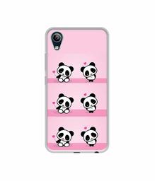 Amazon Brand - Solimo Designer Panda Pattern UV Printed Soft Back Case Mobile Cover for Vivo Y91i