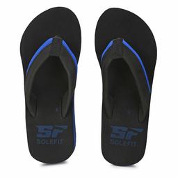 Solefit Women's Black Slippers-8 UK (42 EU) (SLFT-0066)