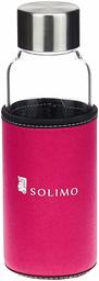 Amazon Brand - Solimo Borosilicate Glass Sports Bottle, 450 ml, Pink