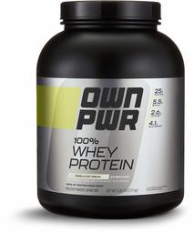 OWN PWR 100% Whey Protein Powder, Vanilla Ice Cream, 25 G Protein with Enzymes, 5 Pound Value Size (69 Servings)