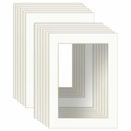 UMI. Essentials - 12 x Passe-Partout Blanc pour Photos 13x18cm (10x15 cm)