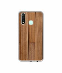 Amazon Brand - Solimo Designer Wooden Art UV Printed Soft Back Case Mobile Cover for Vivo Y19