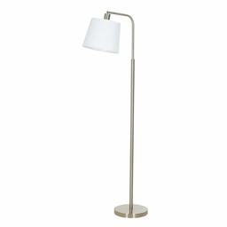 Amazon Brand – Ravenna Home Traditional Metal Downbridge Floor Lamp with Adjustable Shade, LED Bulb Included, 58.25