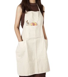 Umi. Adjustable Professional Bib Cotton Apron with 4 Pockets for Unisex Adult (1 Pack)