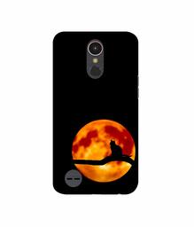 Amazon Brand - Solimo Designer Dark Black Cat 3D Printed Hard Back Case Mobile Cover for LG K10 (2017)