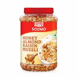 Amazon brand - Solimo Honey, Almond and Raisin Muesli, 1kg