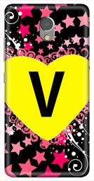 Amazon Brand - Solimo Designer Heart Pattern Alphabet-V 3D Printed Hard Back Case Mobile Cover for Lenovo P2