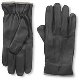 Franklin Tailored Men's Leather Deerskin Glove, Black, L