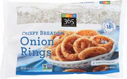 365 Everyday Value, Crispy Breaded Onion Rings, 14 oz (Frozen)