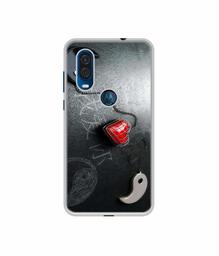 Amazon Brand - Solimo Designer Chinnese Yin and Yang UV Printed Soft Back Case Mobile Cover for Motorola One Vision