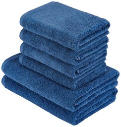 AmazonBasics Quick Dry, 100% Cotton, 2 Bath & 4 Hand