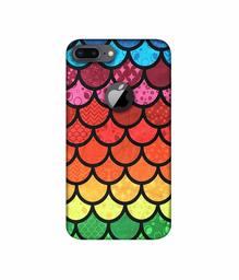 Amazon Brand - Solimo Designer Multicolor Pattern 3D Printed Hard Back Case Mobile Cover for Apple iPhone 8 Plus (with Logo Cut)