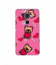 Amazon Brand - Solimo Designer Heart Holding Bear 3D Printed Hard Back Case Mobile Cover for LeTV Le 2