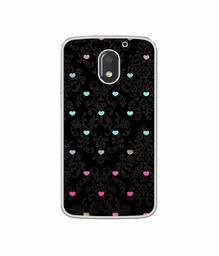 Amazon Brand - Solimo Designer Heart Texture UV Printed Soft Back Case Mobile Cover for Motorola Moto E3 Power