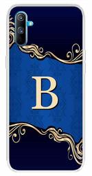 Amazon Brand - Solimo Designer Multicolor Blue Pattern Alphabet-B Printed Soft Back Case Mobile Cover for Realme C3