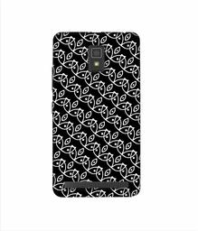 Amazon Brand - Solimo Designer White Pattern 3D Printed Hard Back Case Mobile Cover for Lenovo A6600