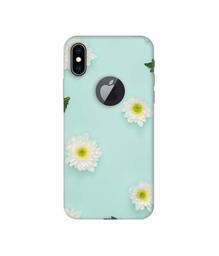 Amazon Brand - Solimo Designer Flower Texture 3D Printed Hard Back Case Mobile Cover for Apple iPhone Xs Max (Logo Cut)