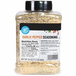 Amazon Brand - Happy Belly Garlic Pepper, 24 Ounces