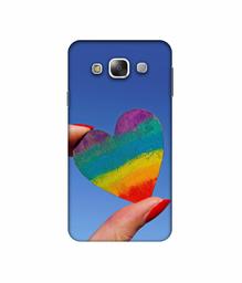 Amazon Brand - Solimo Designer Heart 3D Printed Hard Back Case Mobile Cover for Samsung Galaxy E5