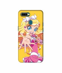 Amazon Brand - Solimo Designer Singing Girl Vector 3D Printed Hard Back Case Mobile Cover for Oppo A7