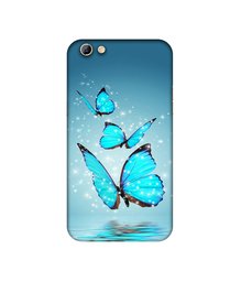 Amazon Brand - Solimo Designer Flying Butterflies UV Printed Soft Back Case Mobile Cover for Oppo F3 Plus