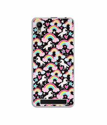 Amazon Brand - Solimo Designer Unicorn Texture UV Printed Soft Back Case Mobile Cover for Mobiistar C1 Lite