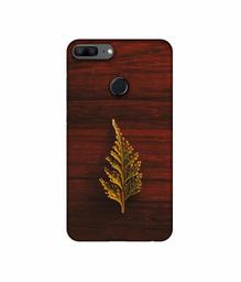 Amazon Brand - Solimo Designer Leaf on Wood UV Printed Soft Back Case Mobile Cover for Huawei Honor 9 Lite