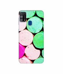 Amazon Brand - Solimo Designer Wax Color 3D Printed Hard Back Case Mobile Cover for Samsung Galaxy M31