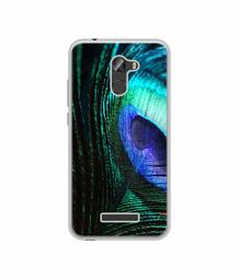 Amazon Brand - Solimo Designer Peacock Feather UV Printed Soft Back Case Mobile Cover for Gionee X1S