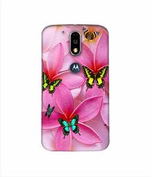 Amazon Brand - Solimo Designer B-Butterflies 3D Printed Hard Back Case Mobile Cover for Motorola Moto G4 Plus (with Logo Cut)