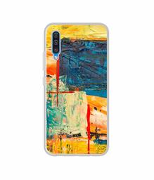 Amazon Brand - Solimo Designer Multicolor Box UV Printed Soft Back Case Mobile Cover for Samsung Galaxy A50