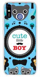 Amazon Brand - Solimo Designer Multicolor Cute Little Boy Blue Pattern Printed Soft Back Case Mobile Cover for Tecno Spark Go Plus