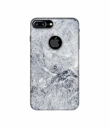 Amazon Brand - Solimo Designer Grayish Marble 3D Printed Hard Back Case Mobile Cover for Apple iPhone 7 Plus (Logo Cut)