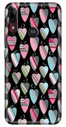 Amazon Brand - Solimo Designer Heart Pattern Design 3D Printed Hard Back Case Mobile Cover for Motorola Moto E6s / Motorola Moto E6 Plus