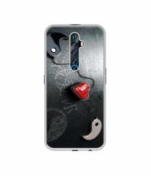 Amazon Brand - Solimo Designer Chinnese Yin and Yang UV Printed Soft Back Case Mobile Cover for Oppo Reno 2Z