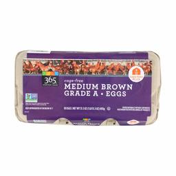 365 EVERYDAY VALUE Brown Medium Grade A Eggs, 18 CT