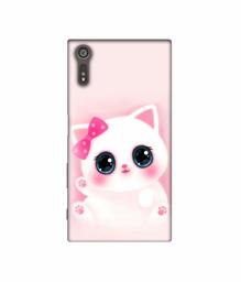 Amazon Brand - Solimo Designer Babby Kitty 3D Printed Hard Back Case Mobile Cover for Sony Xperia XZ Dual