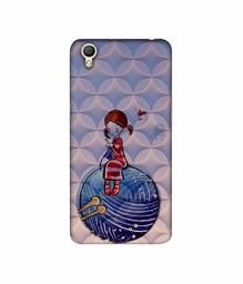 Amazon Brand - Solimo Designer Lady Vector Patternn 3D Printed Hard Back Case Mobile Cover for Oppo A37