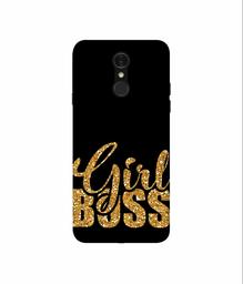 Amazon Brand - Solimo Designer Sparkle Girl Boss 3D Printed Hard Back Case Mobile Cover for LG Q7