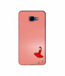 Amazon Brand - Solimo Designer Red Dress Lady 3D Printed Hard Back Case Mobile Cover for Samsung Galaxy J4 Core