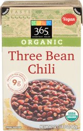 365 Everyday Value, Organic Three Bean Chili, 17 Ounce