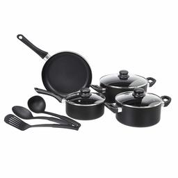 AmazonBasics - 7 Piece Non-Stick Cookware Set (without Induction Base)