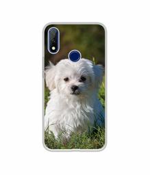 Amazon Brand - Solimo Designer White Dog UV Printed Soft Back Case Mobile Cover for Gionee F9 Plus