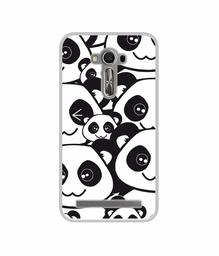 Amazon Brand - Solimo Designer Panda Texture UV Printed Soft Back Case Mobile Cover for Asus Zenfone 2 Laser ZE550KL