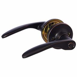 AmazonBasics Entry Door Lever - Curve - Oil Rubbed Bronze