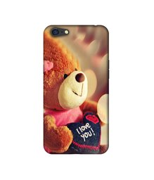 Amazon Brand - Solimo Designer Teddy Bear 3D Printed Hard Back Case Mobile Cover for Oppo A71