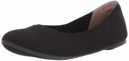 Amazon Essentials Women's Ballet Flat, Black Knit, 11 B US