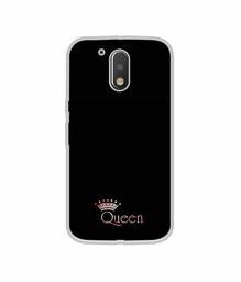 Amazon Brand - Solimo Designer Queen UV Printed Soft Back Case Mobile Cover for Motorola Moto G4 Plus